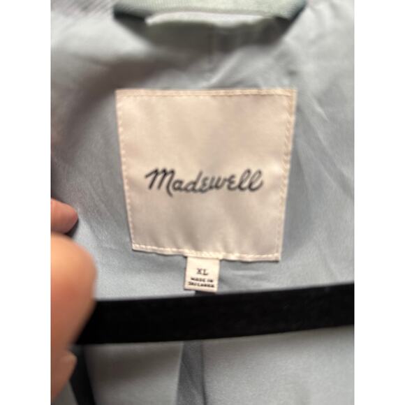 Madewell Oversized Linen Larsen Classic Minimalist Blazer in Drapeweave Size XL - Picture 8 of 9